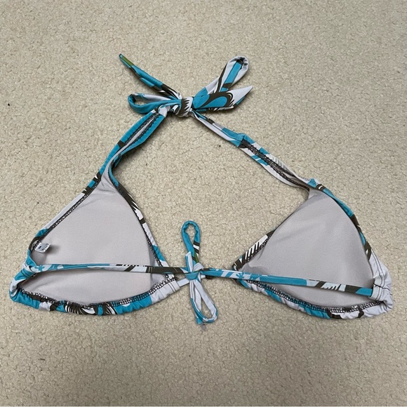 Steven Wear Hawaii Blue White Bikini Top - Picture 2 of 4